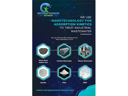 Nanotechnology- Adsorption kinetics to treat industrial wastewater