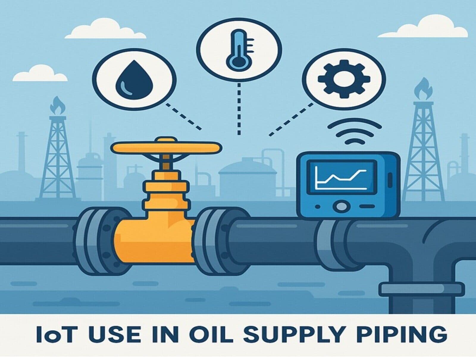 Use of IoT, ARTIFICIAL INTELLIGENCE, in Crude Oil Supply Pipelines and Distribution Lines