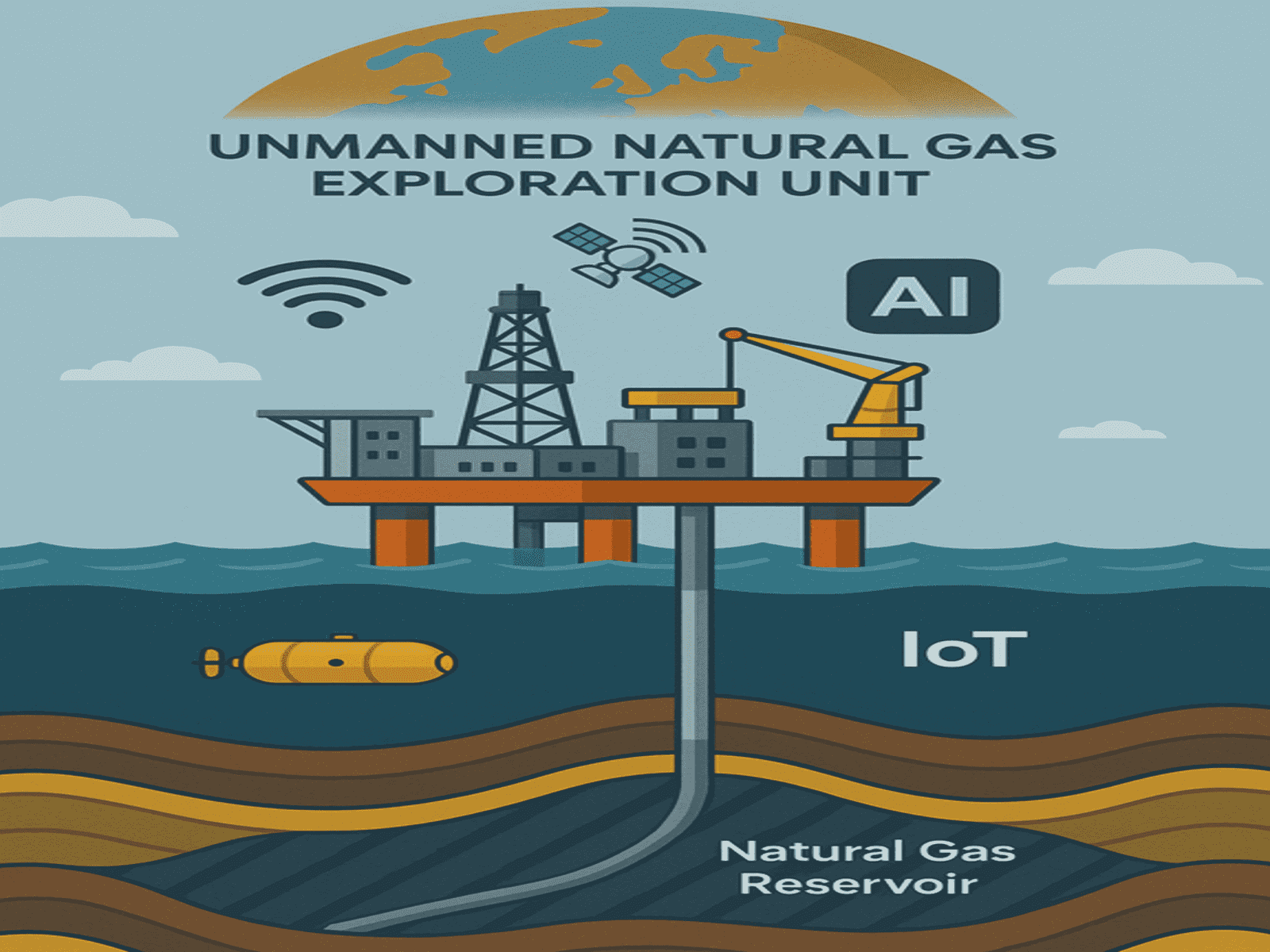 Use of IoT and Artificial Intelligence for Gas Exploration in Unmanned Natural Gas Wells