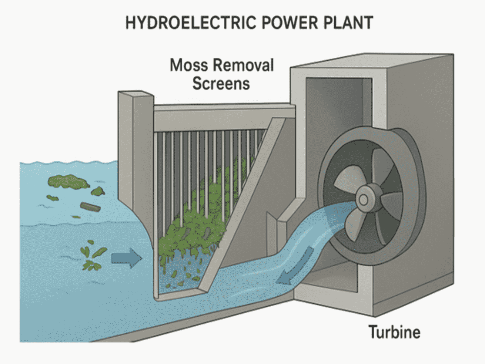 Why Moss Removal is Needed in HYDROELECTRIC POWER PLANT
