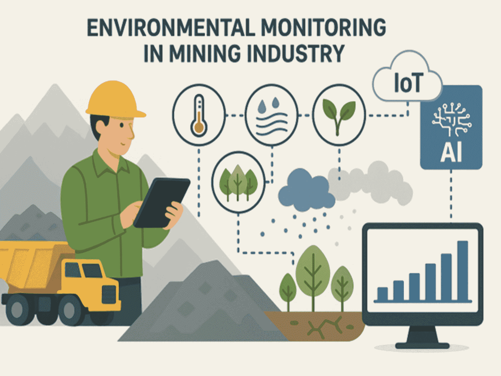 Use of IoT & AI in Environmental Monitoring and Compliance in Mining Industry