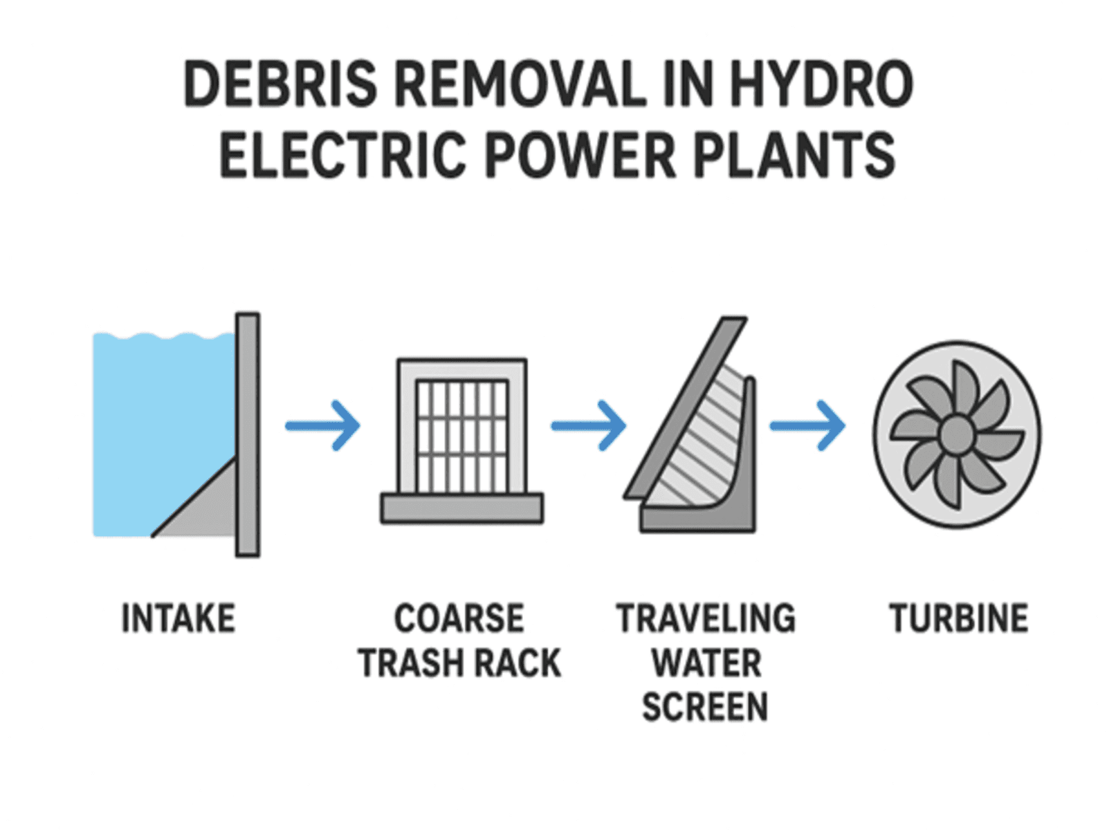 Debris Removal Screens in Hydroelectric Power Stations NECESSITY