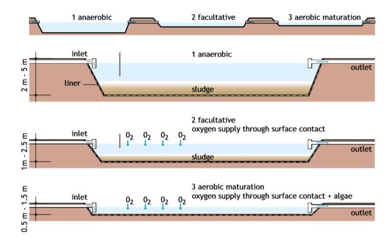 Biblio:Enhancement of overloaded waste stabilization ponds using