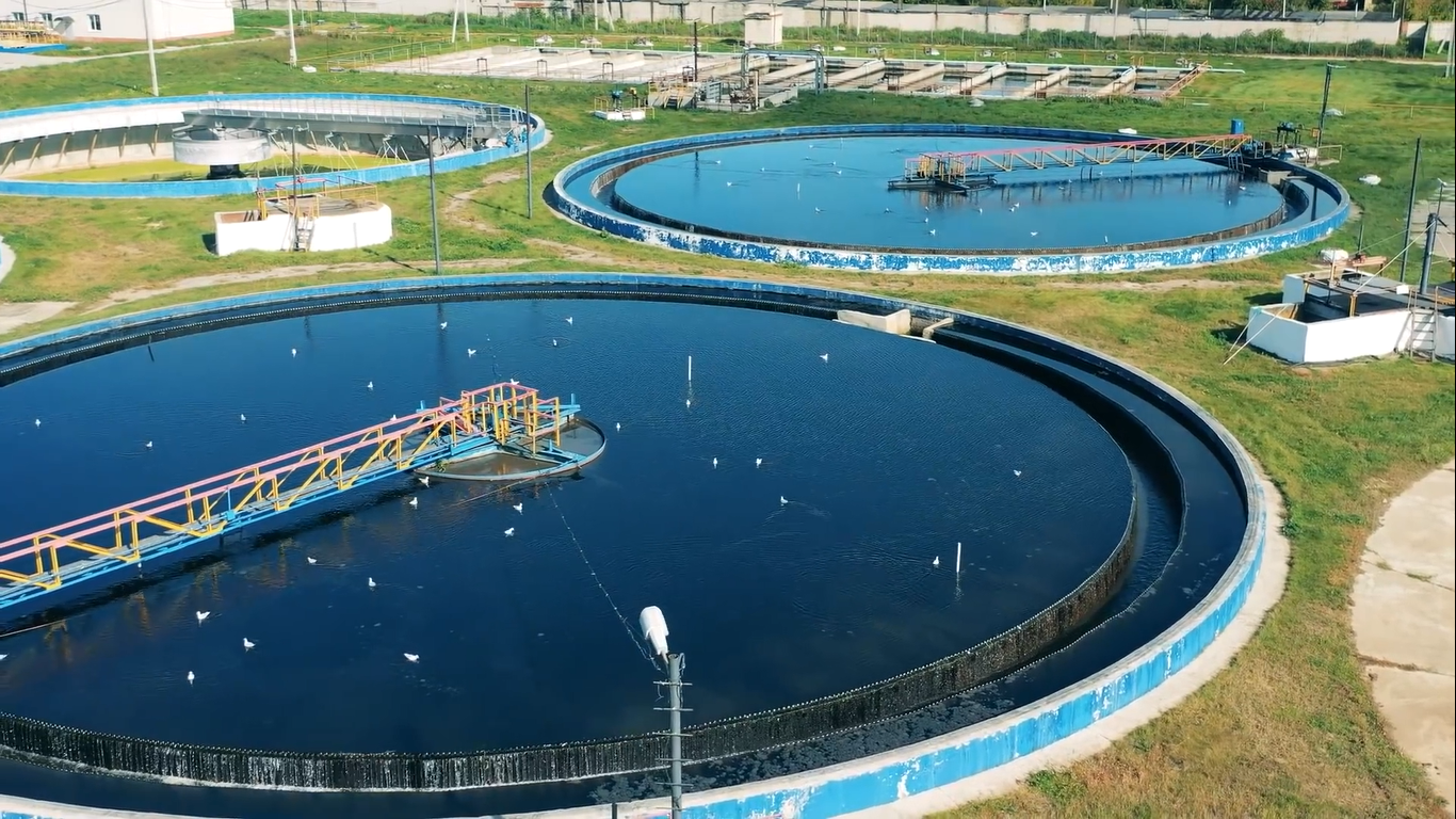 typical wastewater treatment plan
